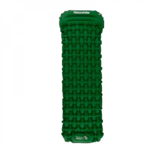 Saltea de Dormit FC-12 Foot Pump Inflatable Verde