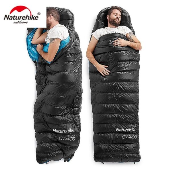 Sac de Dormit CW400 Mummy 85% Down Pene Gasca Negru - imagine 2