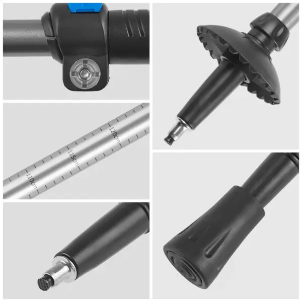 Set 2 Bete Trekking Black Aluminiu 62-135cm - imagine 4