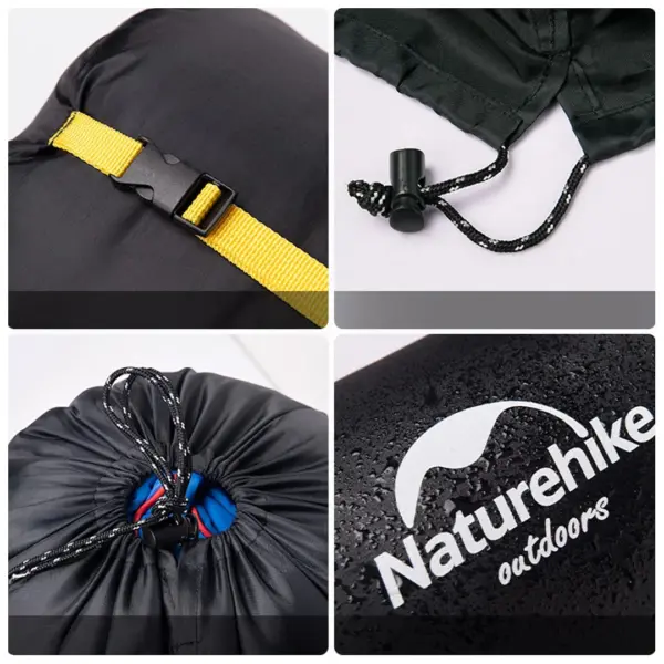 Sac de Compresie pentru Sac de Dormit Negru L - imagine 3