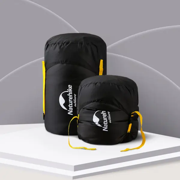 Sac de Compresie pentru Sac de Dormit Negru L - imagine 2