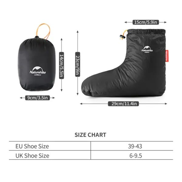 Incaltaminte Termice Pene Gasca Goose Down Black S - imagine 6