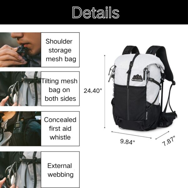 Rucsac Drumetii Hydrogen 30L + 5L Brown - imagine 5