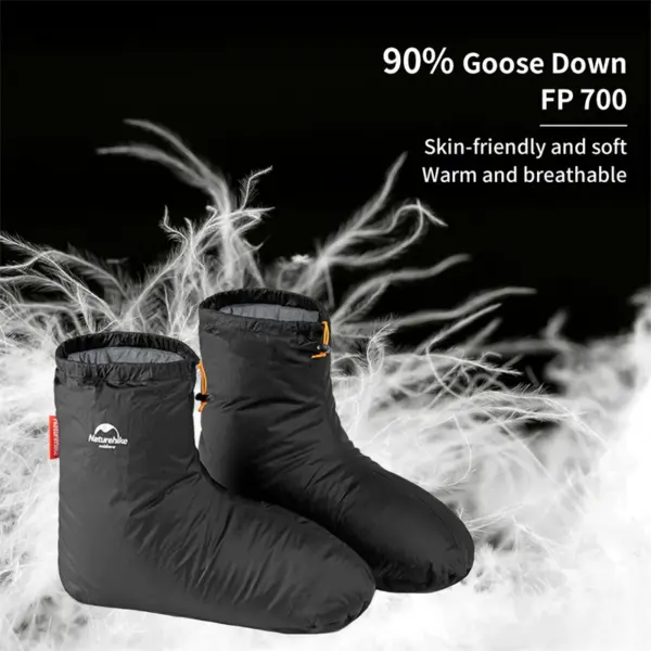 Incaltaminte Termice Pene Gasca Goose Down Black S - imagine 5