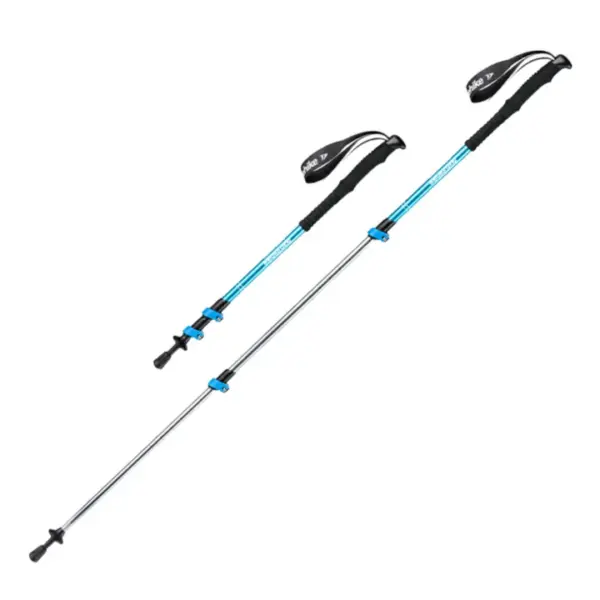 Set 2 Bete Trekking Sky Blue Aluminiu 62-135cm
