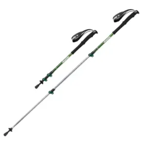 Set 2 Bete Trekking Army Green Aluminiu 62-135cm
