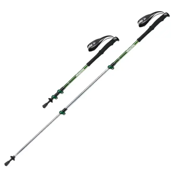 Set 2 Bete Trekking Army Green Aluminiu 62-135cm