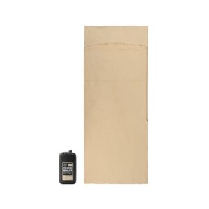 Cearceaf pentru Sac de Dormit Cotton Liner Khaki Deschis