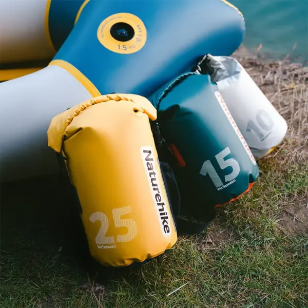 Rucsac Rezistent la Apa 25L Drybag Yellow - imagine 6