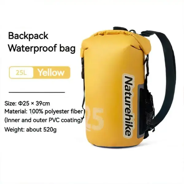Rucsac Rezistent la Apa 25L Drybag Yellow