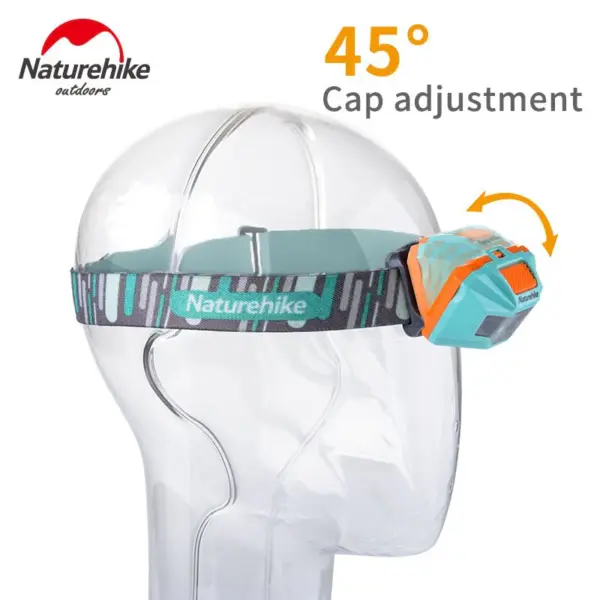 Lampa Frontala Reincarcabila TD-02 orange&gray - imagine 3